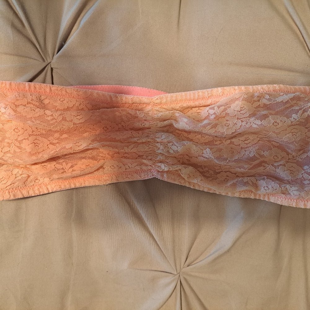 PINK Bandeau Lace bra